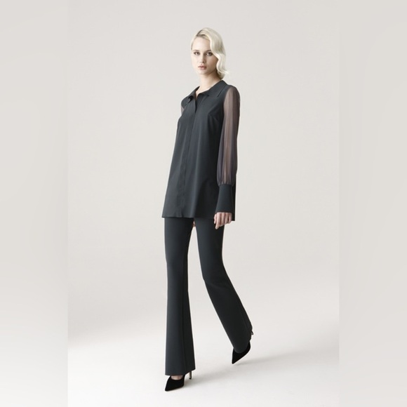 CHIARA BONI • La Petite Robe Augustina Organza Top in Black - Picture 12 of 12